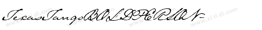 TexasTangoBOLDPERSON字体转换