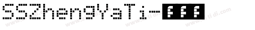 SSZhengYaTi字体转换