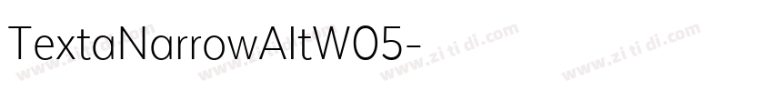 TextaNarrowAltW05字体转换