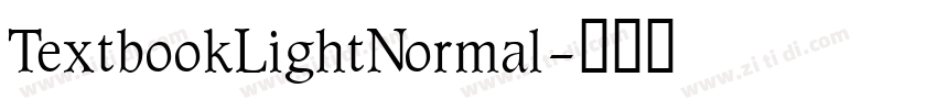 TextbookLightNormal字体转换