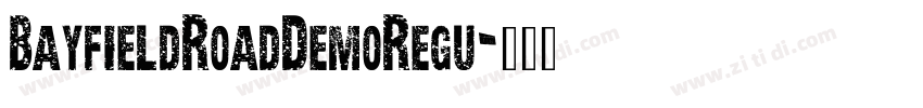 BayfieldRoadDemoRegu字体转换