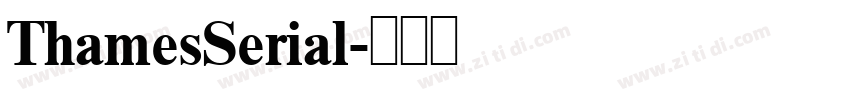 ThamesSerial字体转换
