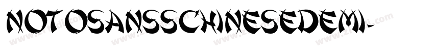 NotoSansSChineseDemi字体转换 NotoSansSChineseDemi字体转换