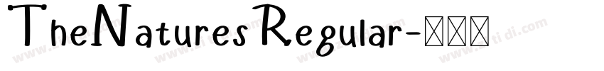 TheNaturesRegular字体转换