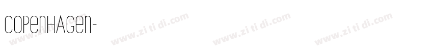 copenhagen字体转换 copenhagen字体转换