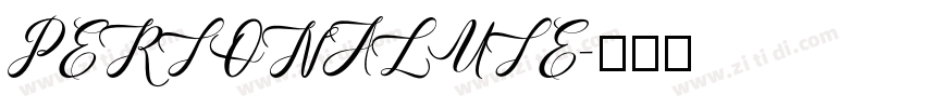 PERSONALUSE字体转换