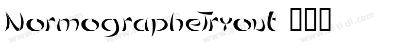 NormographeTryout字体转换