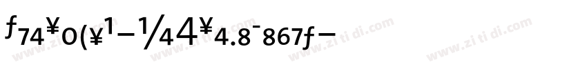 TheSansB-W4SemiLight字体转换