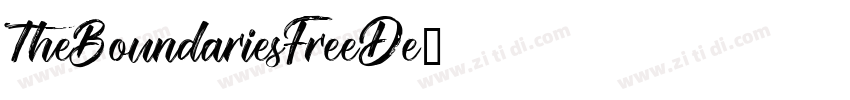 TheBoundariesFreeDe字体转换