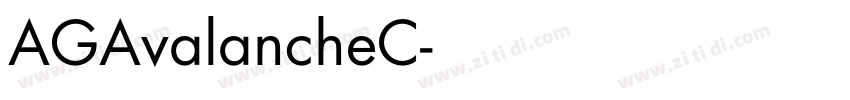 AGAvalancheC字体转换