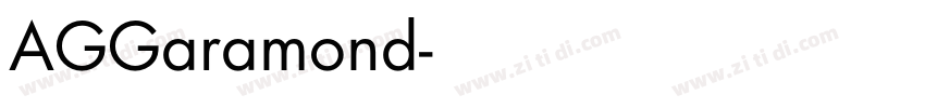 AGGaramond字体转换