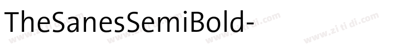 TheSanesSemiBold字体转换
