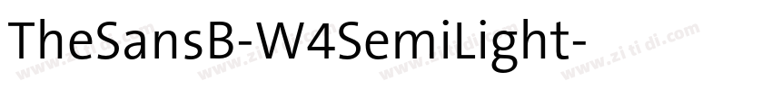 TheSansB-W4SemiLight字体转换