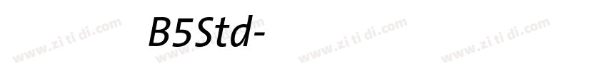 文鼎標準宋體B5Std字体转换