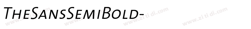 TheSansSemiBold字体转换