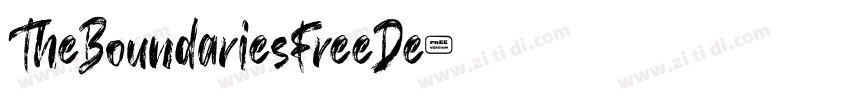 TheBoundariesFreeDe字体转换