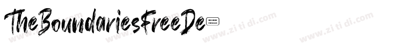 TheBoundariesFreeDe字体转换