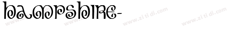 Hampshire字体转换