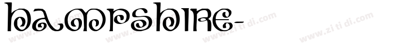 Hampshire字体转换