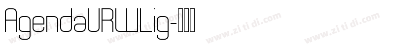 AgendaURWLig字体转换