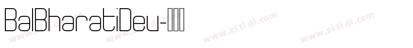 BalBharatiDev字体转换
