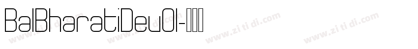 BalBharatiDev01字体转换
