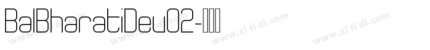 BalBharatiDev02字体转换