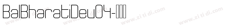 BalBharatiDev04字体转换