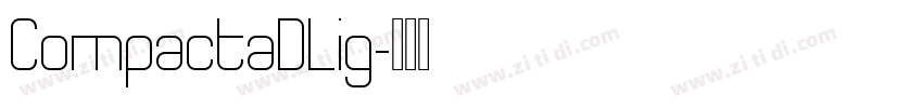 CompactaDLig字体转换