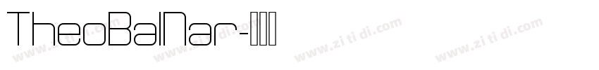 TheoBalNar字体转换