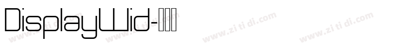 DisplayWid字体转换