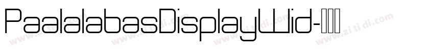 PaalalabasDisplayWid字体转换