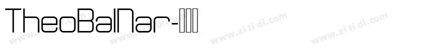 TheoBalNar字体转换