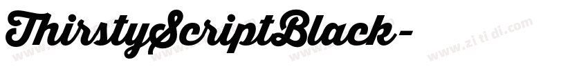ThirstyScriptBlack字体转换