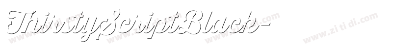 ThirstyScriptBlack字体转换