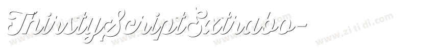 ThirstyScriptExtrabo字体转换 ThirstyScriptExtrabo字体转换