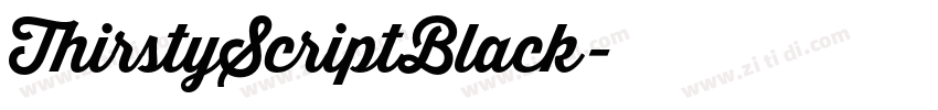 ThirstyScriptBlack字体转换