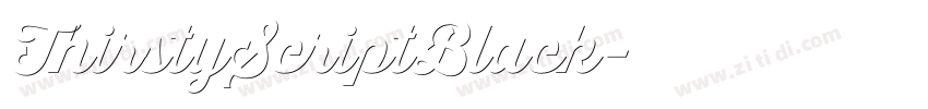 ThirstyScriptBlack字体转换