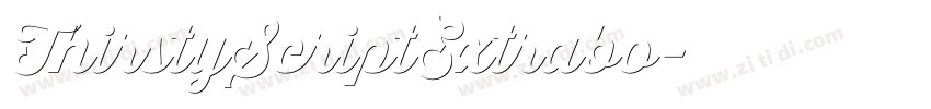 ThirstyScriptExtrabo字体转换 ThirstyScriptExtrabo字体转换