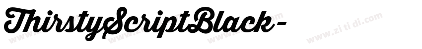 ThirstyScriptBlack字体转换