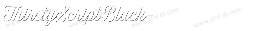 ThirstyScriptBlack字体转换