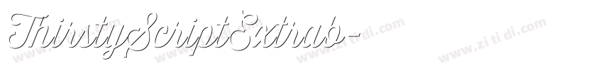 ThirstyScriptExtrab字体转换