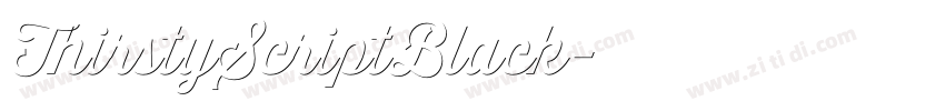 ThirstyScriptBlack字体转换