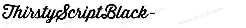 ThirstyScriptBlack字体转换