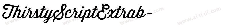 ThirstyScriptExtrab字体转换
