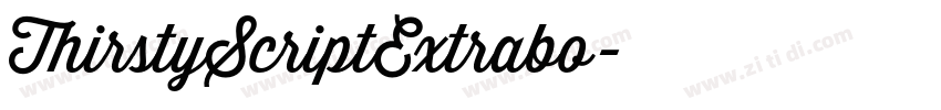 ThirstyScriptExtrabo字体转换 ThirstyScriptExtrabo字体转换