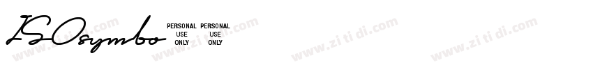ISOsymbo1字体转换