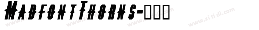 MadfontThorns字体转换