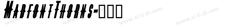 MadfontThorns字体转换