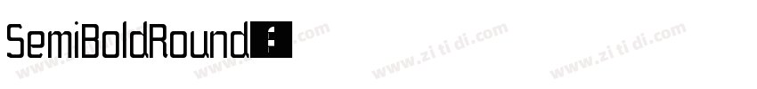 SemiBoldRound字体转换